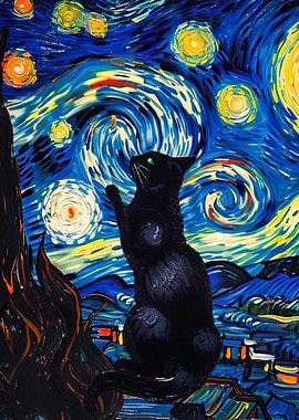 cat vangogh