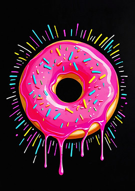 Donut Chalk Painting