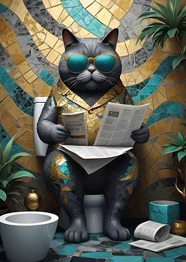 Fat Cat Toilet