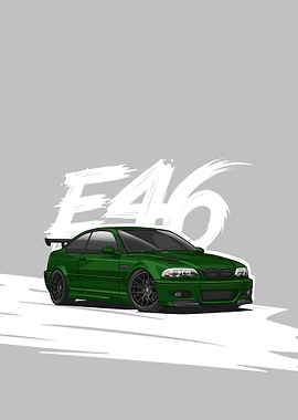 BMW E46 M3 green