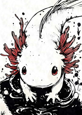 Axolotl Black Ink