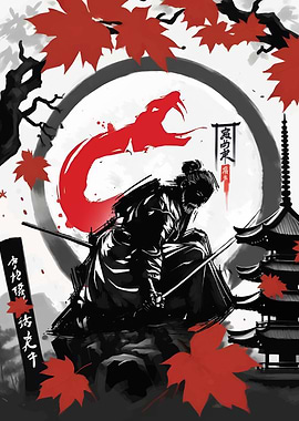 Snake spirit samurai