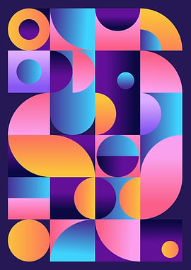 Synthwave Bauhaus Neon