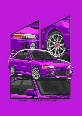 Mitsubishi Lancer violet