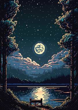 beauty view dark moon