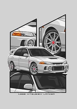 Mitsubishi Lancer white