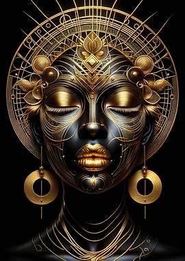 African Lady Wall Art