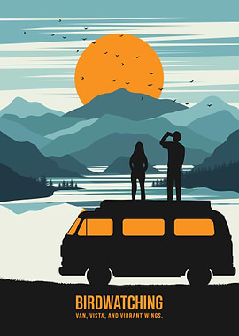 Birdwatching Sunset Van