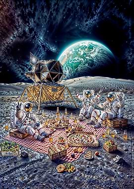 Astronauts Lunar Lunch