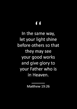 Matthew 5 16