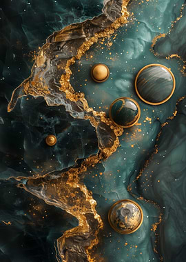 Kintsugi Space Abstract