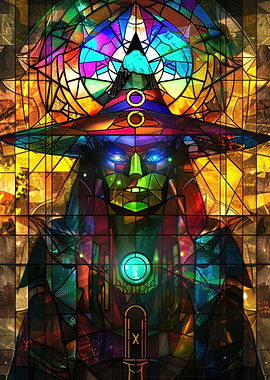 Stained Glass Witch
