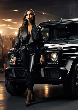 Mercedes G Wagon and girl
