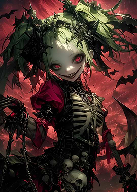 Psychodelic Anime Girl