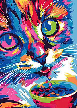 Vibrant Cat