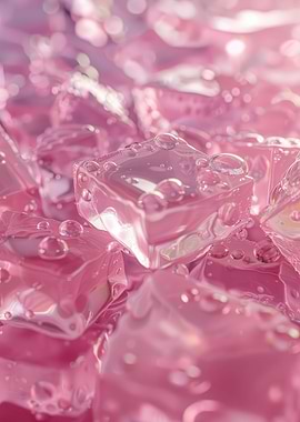 Pink Ice Cubes