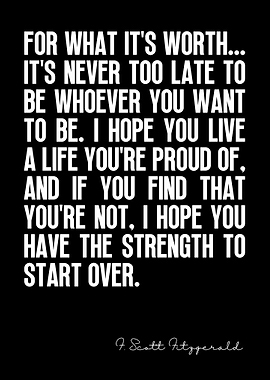 F Scott Fitzgerald Quotes