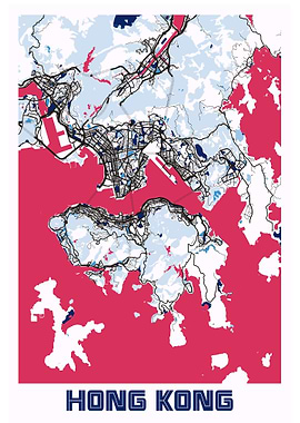 Map of Hong Kong