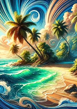 Tropical Island Palm Beach