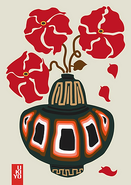 Ukiyo Vase Flower