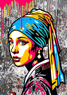 Pop art graffiti