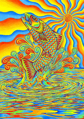 Psychedelic Rainbow Trout