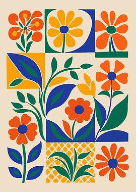 Retro Flowers 60s