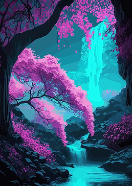 Cherry Blossom Japan Art