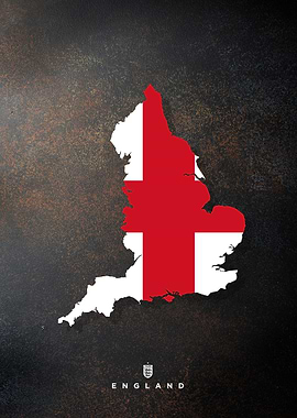 England flag map