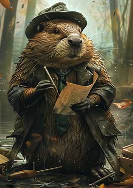 Beaver Detective Wildlife