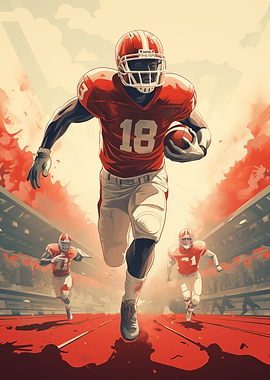 American football player