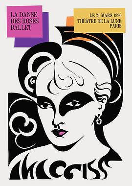 1990 French Ballet Poster