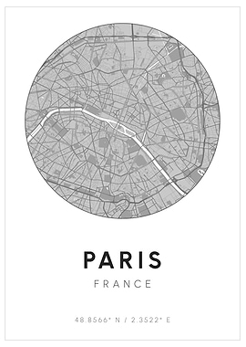 Paris Minimal Map