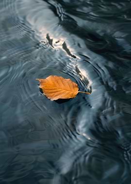 Leaf in water