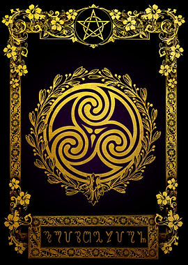 Triple Spiral Triskelion