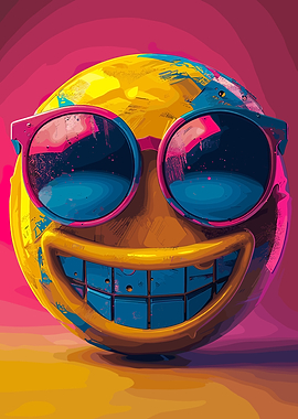 Colorful Smiling Face