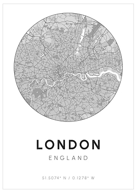 London Minimal Map