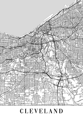 Cleveland White Map
