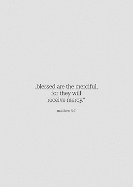 matthew 5 verse 7