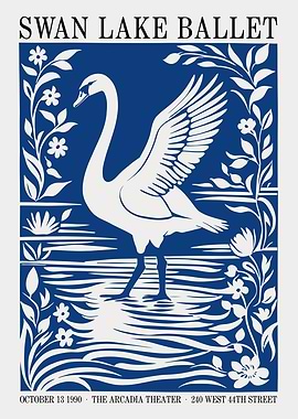 1990 Swan Lake Ballet Art