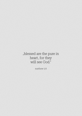 matthew 5 verse 8
