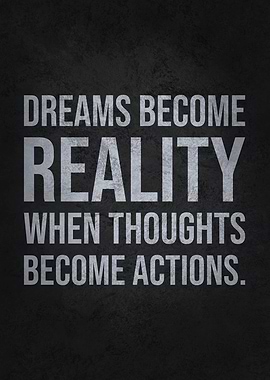 Dreams vs Action vs Hustle
