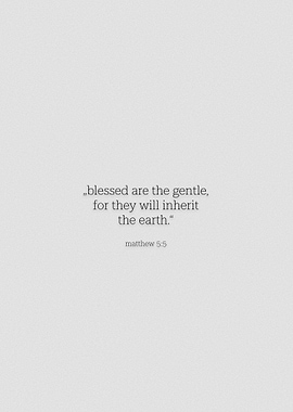 matthew 5 verse 5