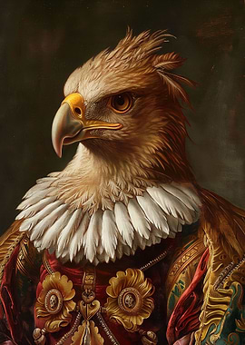 Medieval Eagle Portrait