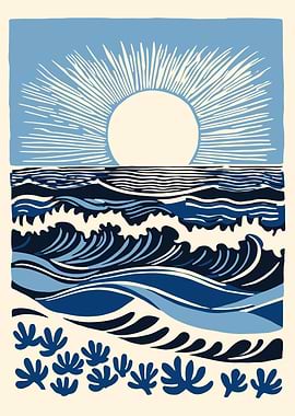 Blue Ocean Landscape