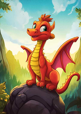 Baby dragon cute