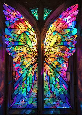 Stained Glass Fairy Wings