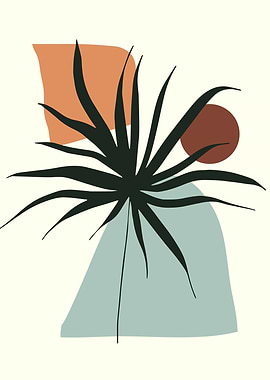 Aesthetic shapes with leaf