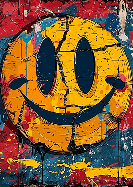 Smiling Faces Crazy Colors