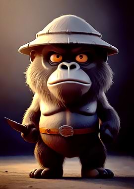 Scary monkey animation